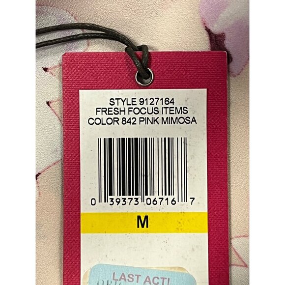 Vince Camuto Size Medium M Pink Mimosa Cold Shoulder Top Blouse Women NWT New - Picture 8 of 8